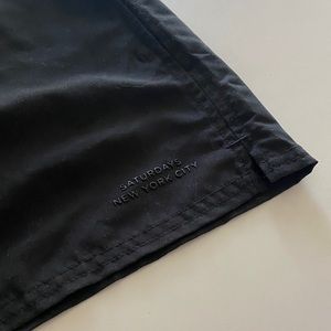 Saturdays NYC black board shorts